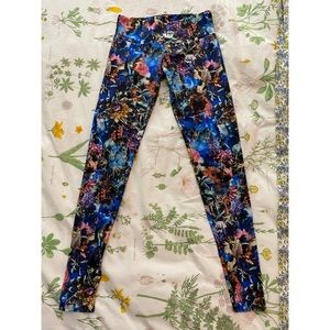 tropical under the sea print leggings